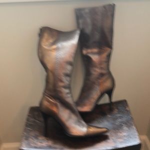 Donald Pliner Metallic Boots